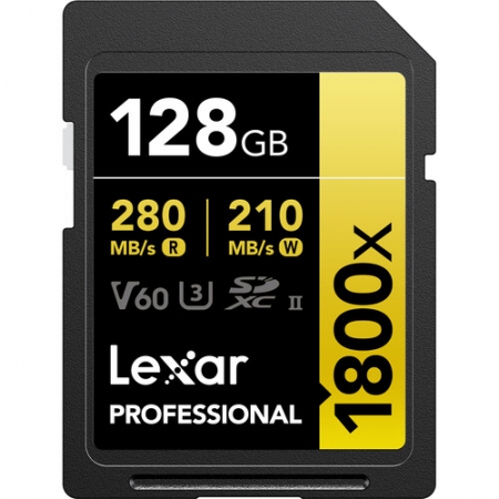 Lexar 128GB Professional 1800x UHS-II SDXC